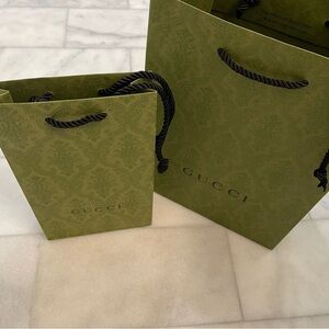 Gucci Shopping Bags. Small & Medium included.